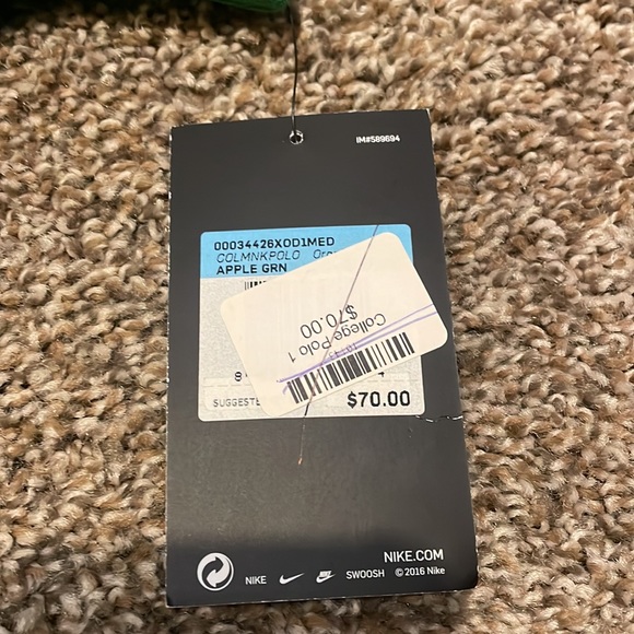Nike Oregon Ducks Apple Green Polo. Men’s Size M. NWT. - Picture 5 of 7